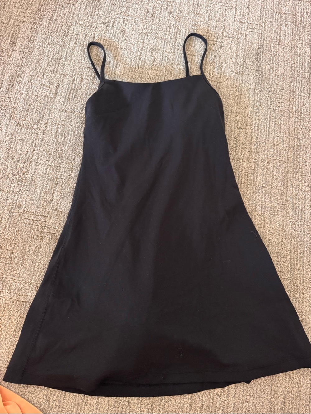 lululemon athletica Black Spaghetti-Strap Mini Dress